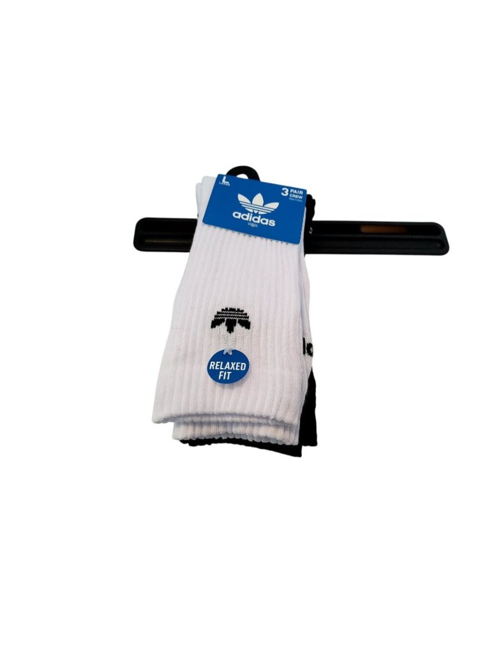 adidas Originals Trefoil Crew Men's Socks Multi (3Pack) L - Fits Men’s 8-12 -NEW